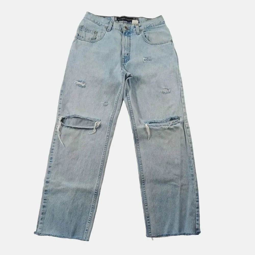 Vintage Levi's Silver Tab Straight+Relaxed Jeans Men's W31 L28 USA Made '98